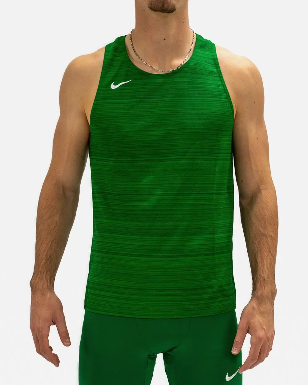 Débardeur de running Nike Stock Vert pour homme