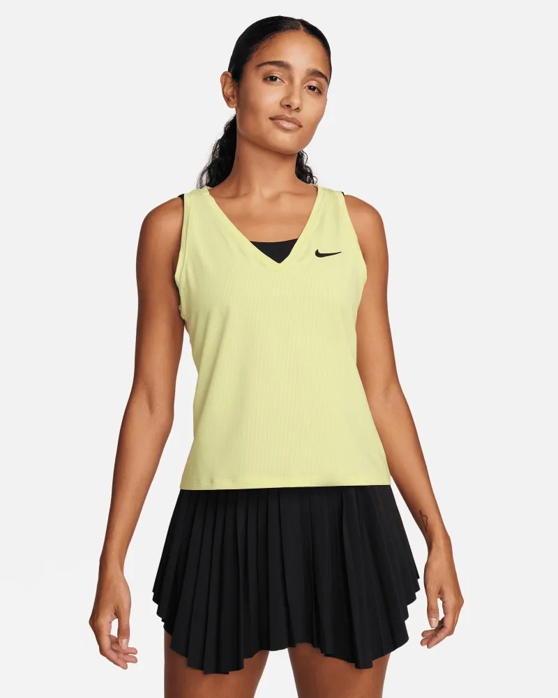 Débardeur de tennis Nike NikeCourt Vert Lumineux pour femme