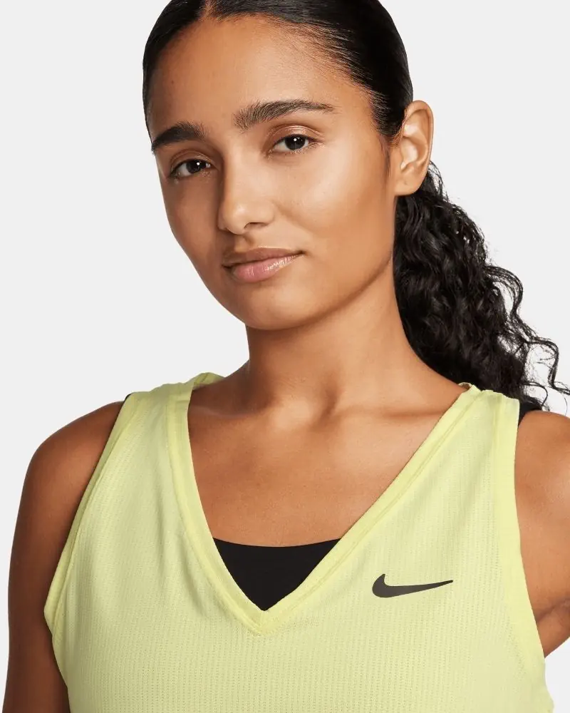 Débardeur de tennis Nike NikeCourt Vert Lumineux pour femme