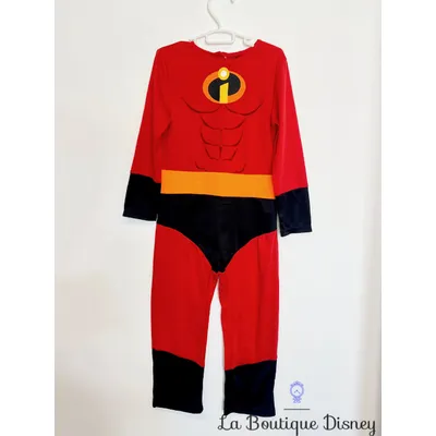 Déguisement Mr Indestructibles Disney taille 5-6 ans combinaison rouge super héros