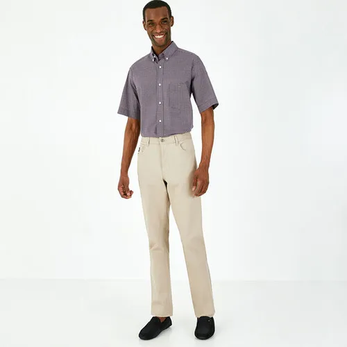 EDEN PARK : Pantalon beige en coton stretch