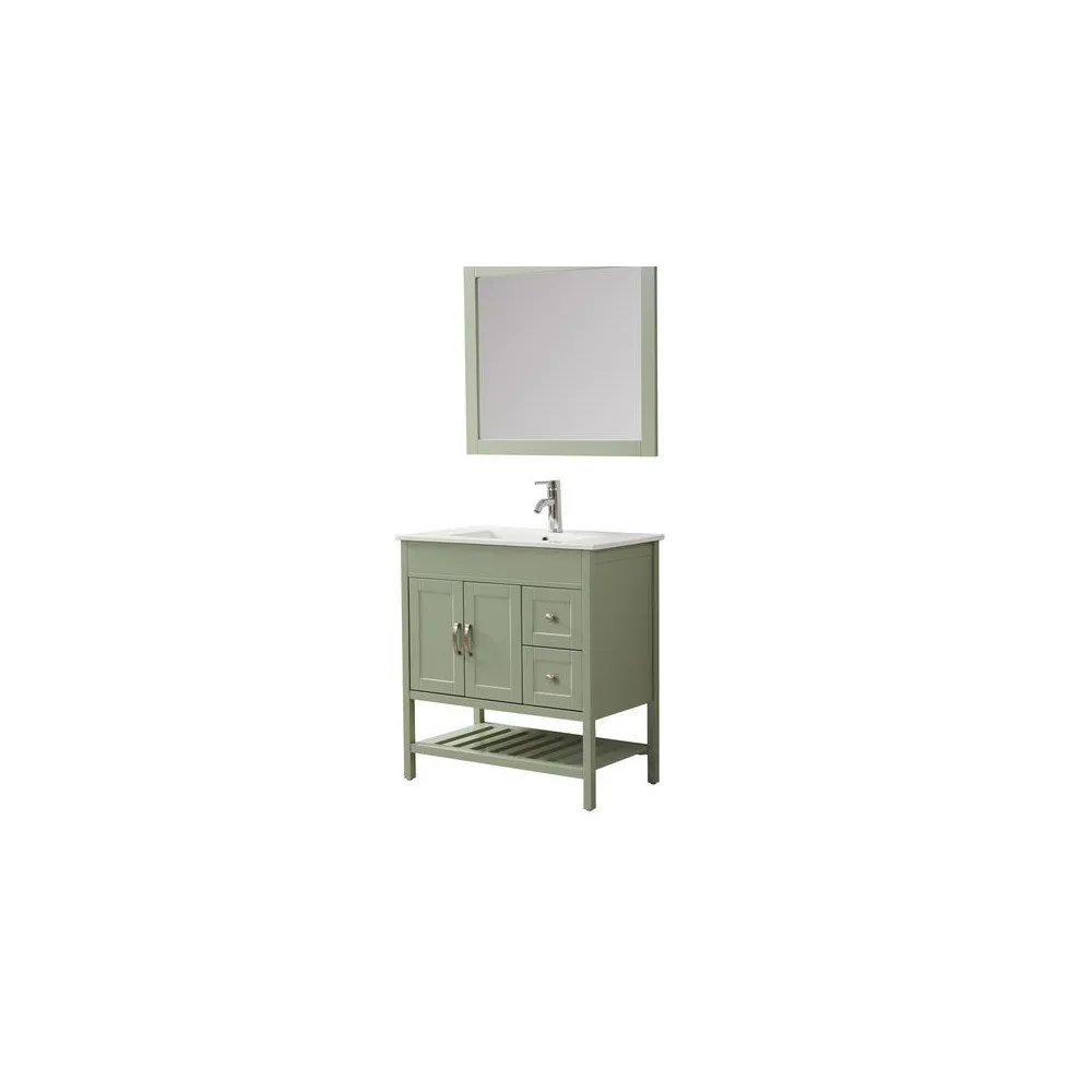 Ensemble de salle de bain vert 78,3 cm