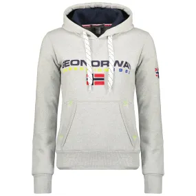 Geographical Norway Goliver Femme - Sweat Passe-Tête Gris Clair