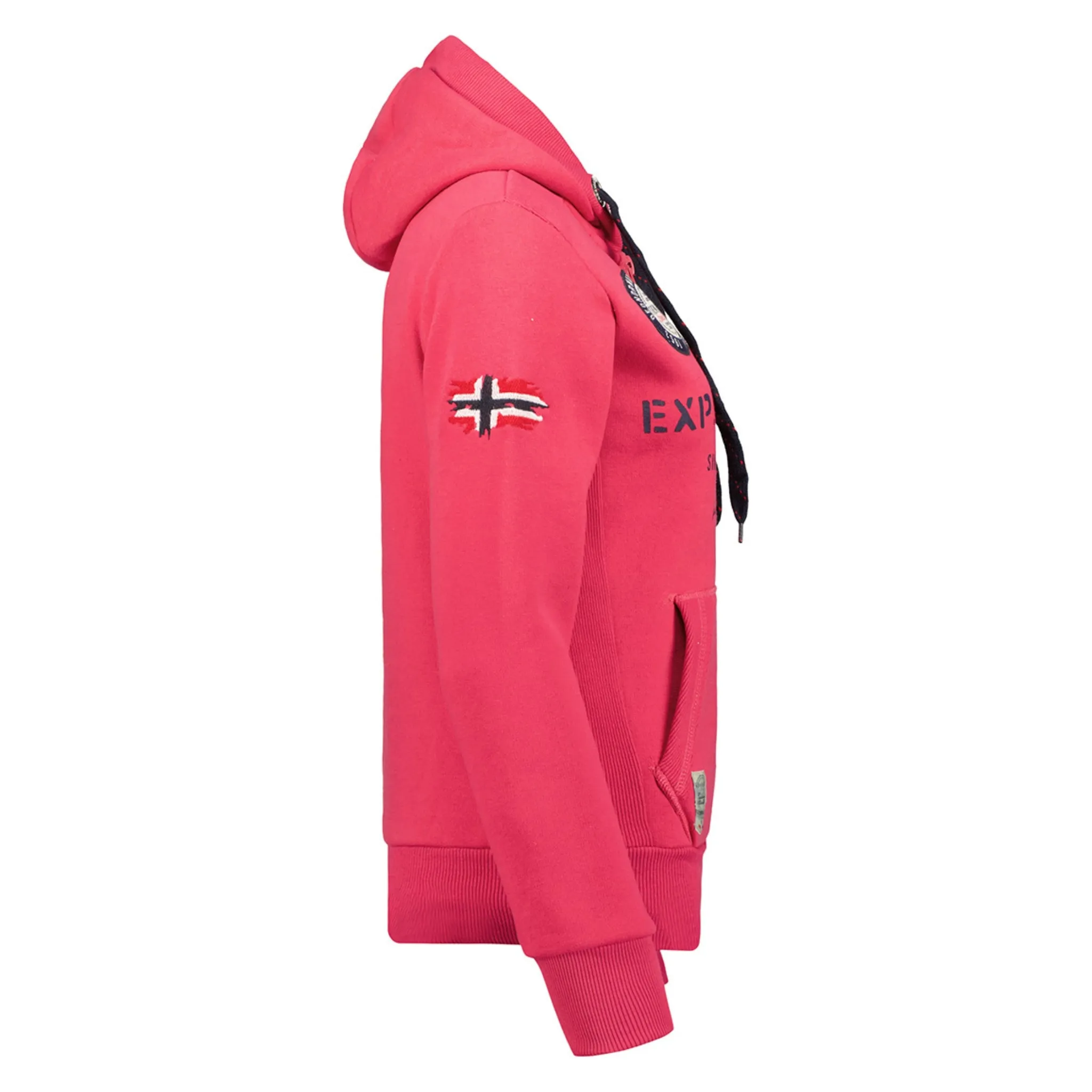 Geographical Norway Goptaine Femme - Sweat passe - tête Rose Flash