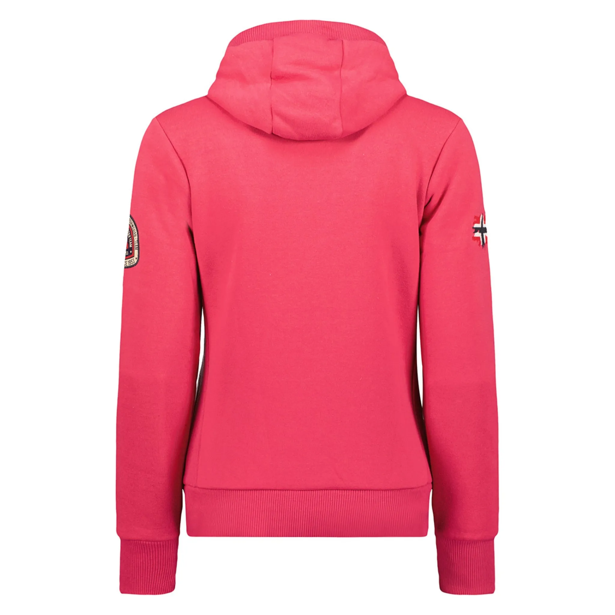 Geographical Norway Goptaine Femme - Sweat passe - tête Rose Flash