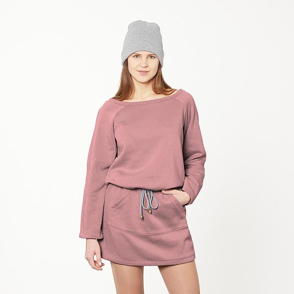 GOTS French Terry Sweat d’été | Tula – violet pastel