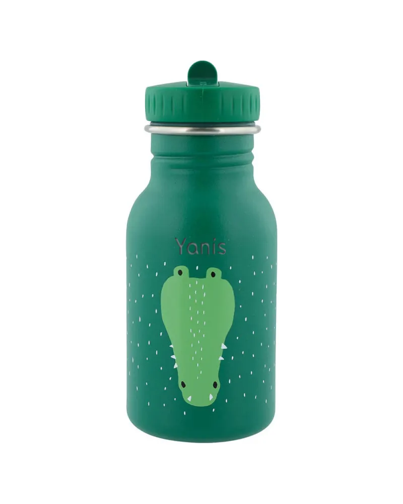 Gourde enfant Trixie personnalisée - Mr Crocodile vert (350 ml)