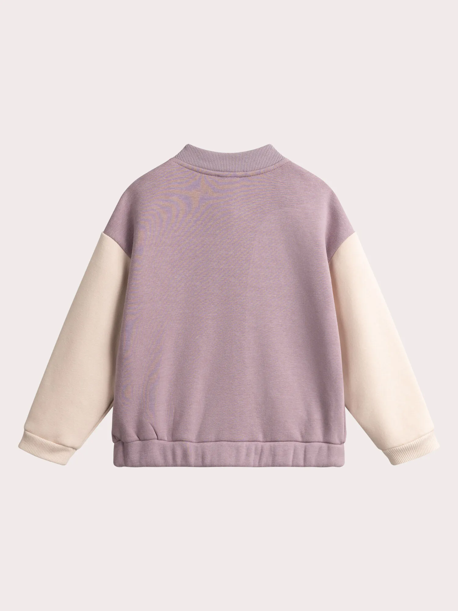 Haut de jogging lilas doublé chaud pour fille