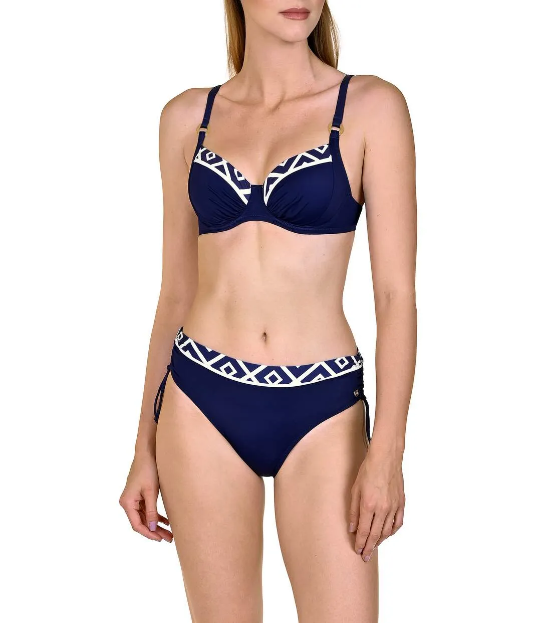 Haut maillot de bain armaturé Costa Rica bleu Lisca