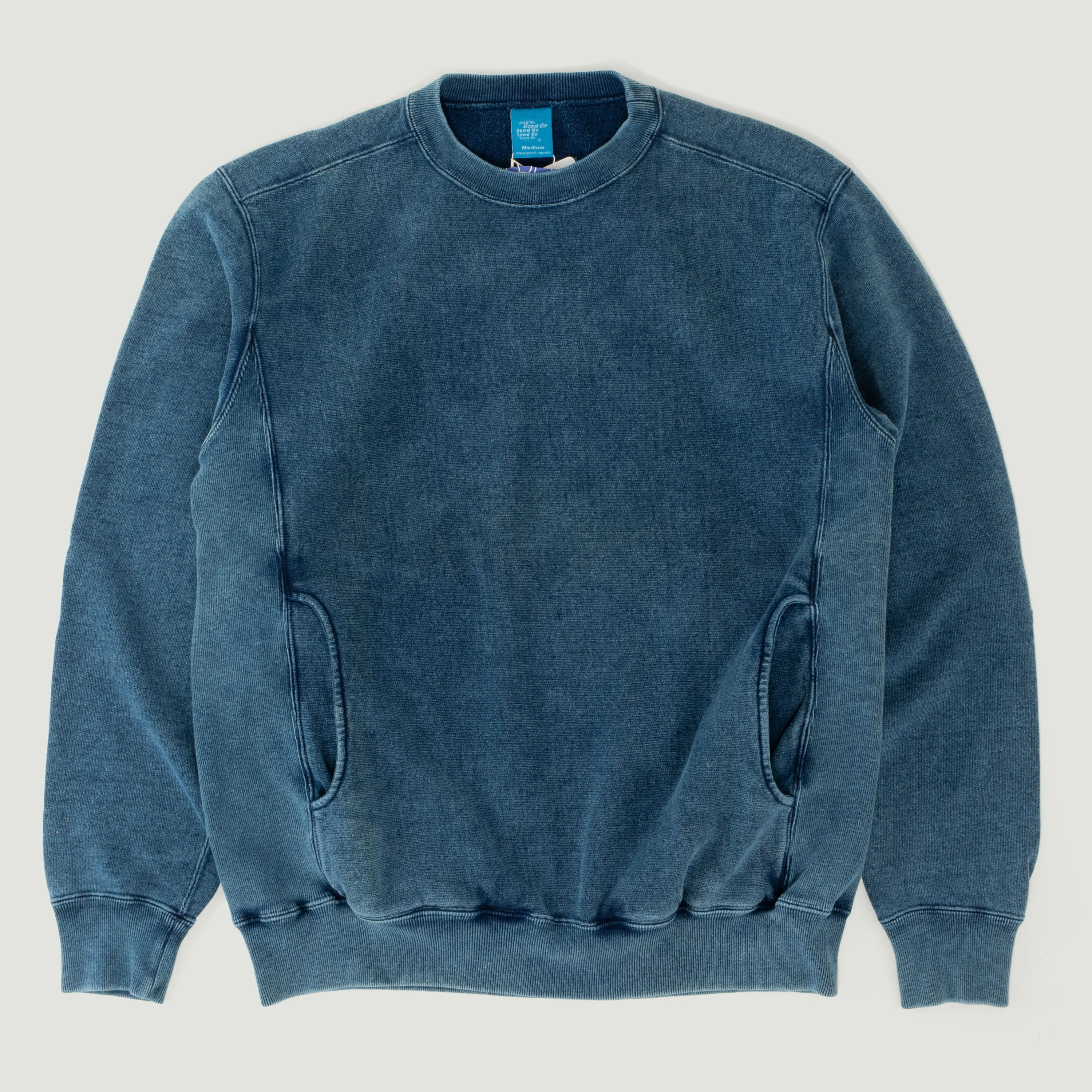 Heavy Crew Sweat Indigo Shave