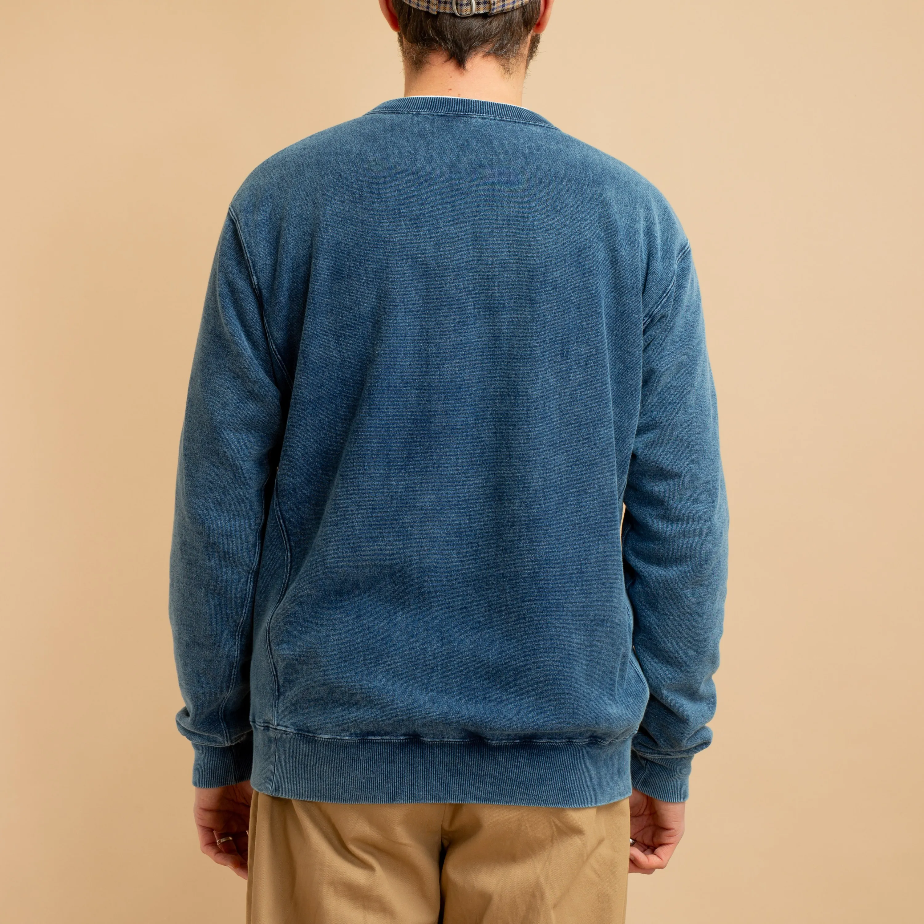 Heavy Crew Sweat Indigo Shave