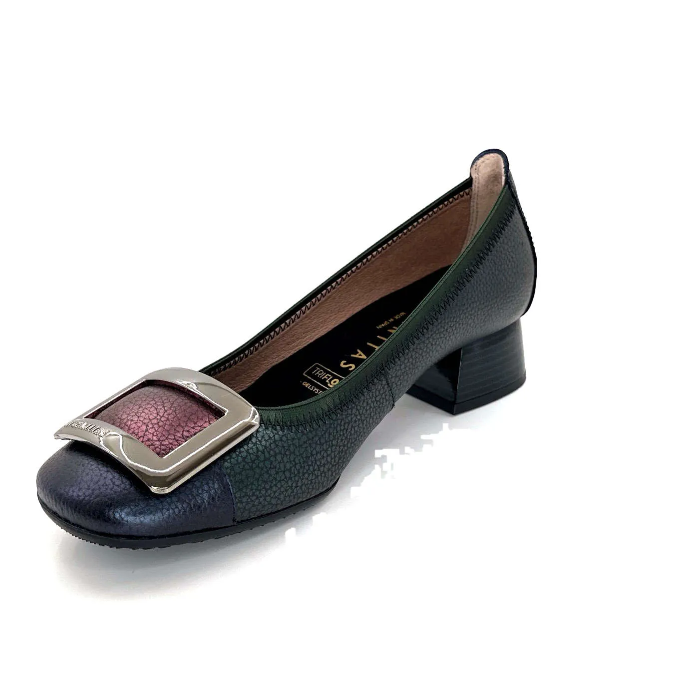 Hispanitas Chi 243673 Manila Cuir Vert Bleu