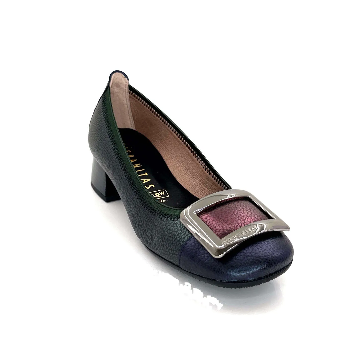 Hispanitas Chi 243673 Manila Cuir Vert Bleu