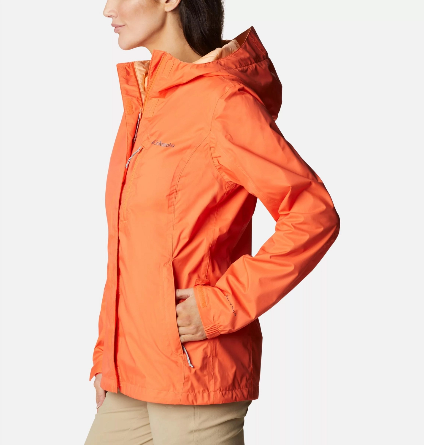 Imperméable Columbia Femme Pouring Adventure II Sunset Orange