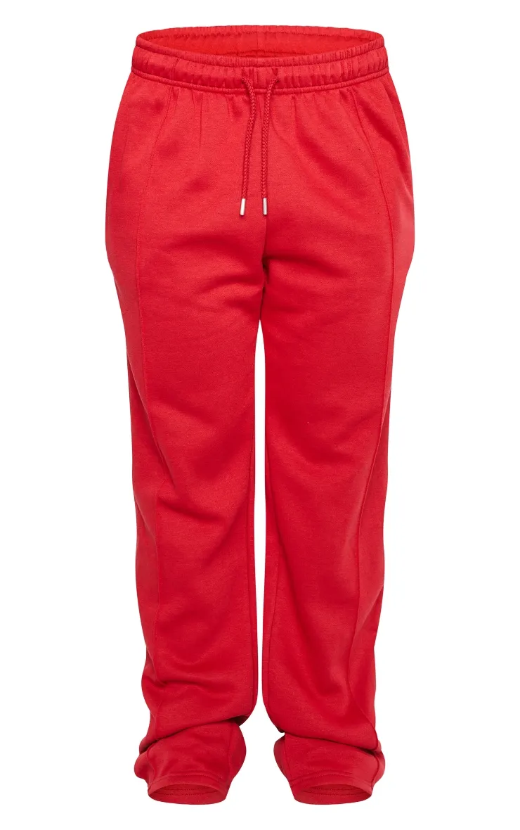 Jogging large basique rouge