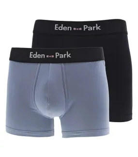 Lot de 2 boxers avec une coupe fermée Eden Park en coton bleu