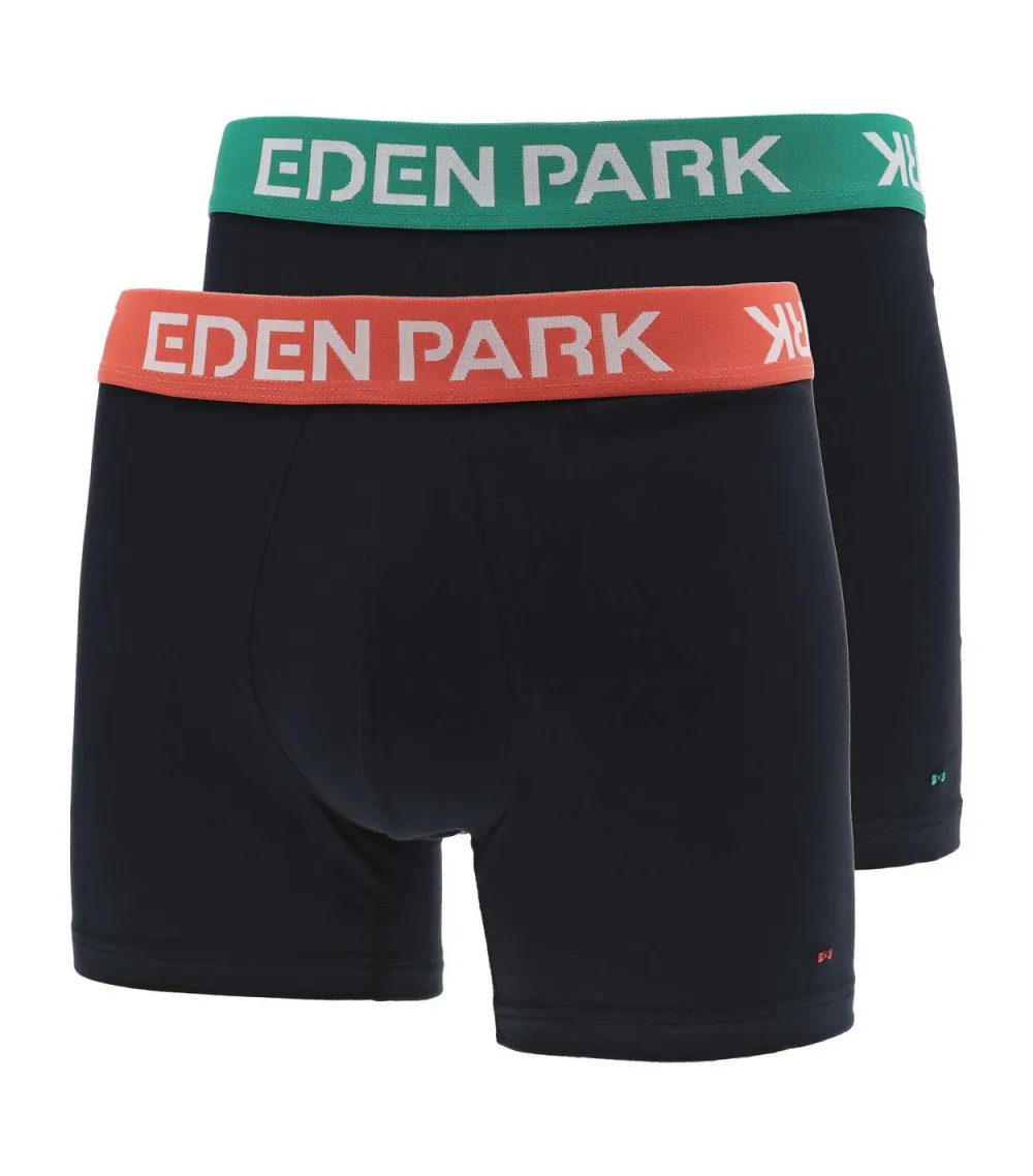 Lot de 2 boxers avec une coupe fermée Eden Park en coton nuit