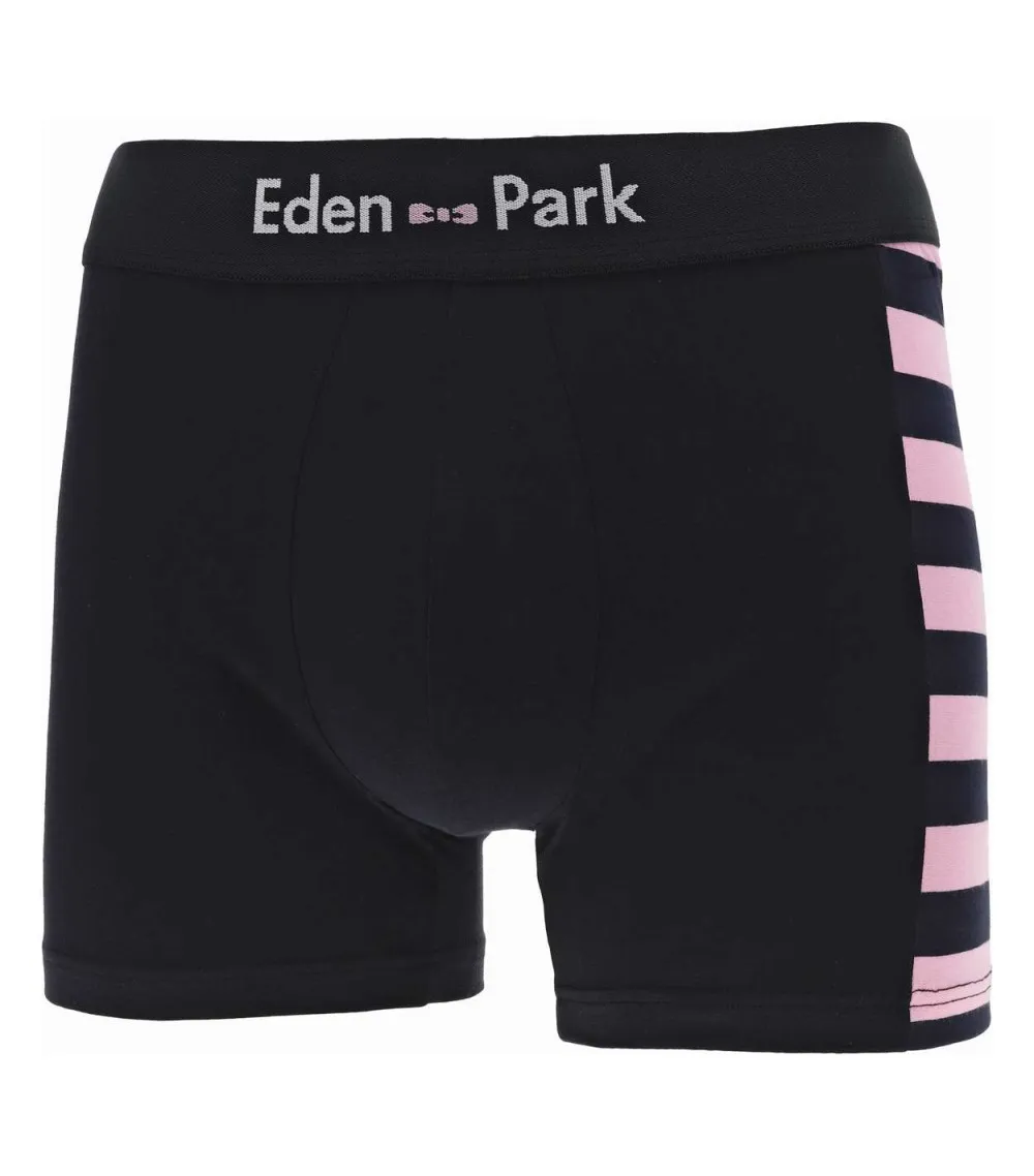 Lot de 2 boxers avec une taille élastiquée Eden Park en coton nuit