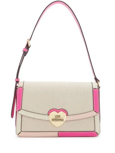 Love Moschino Love Selle  Sac D'épaule Naturel/Multi - Achetez À Prix Outlet!