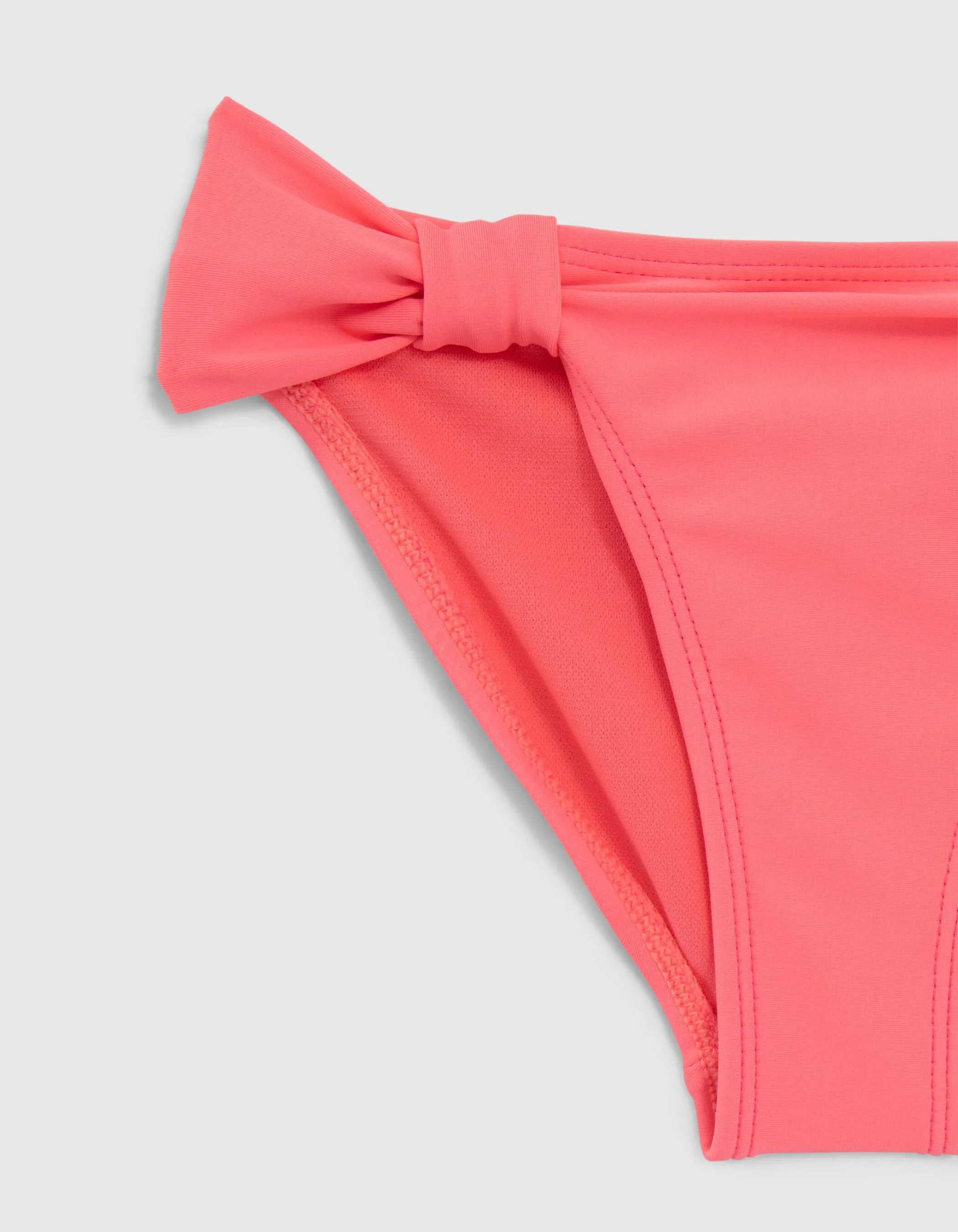 Maillot de bain 2 pièces rose fluo fille