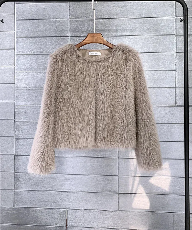 Manteau de fourrure en peluche