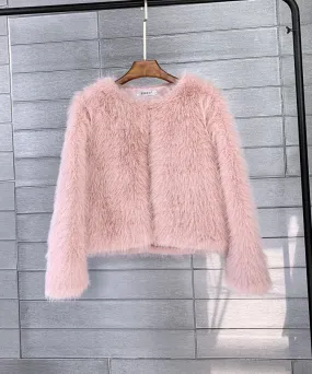 Manteau de fourrure en peluche