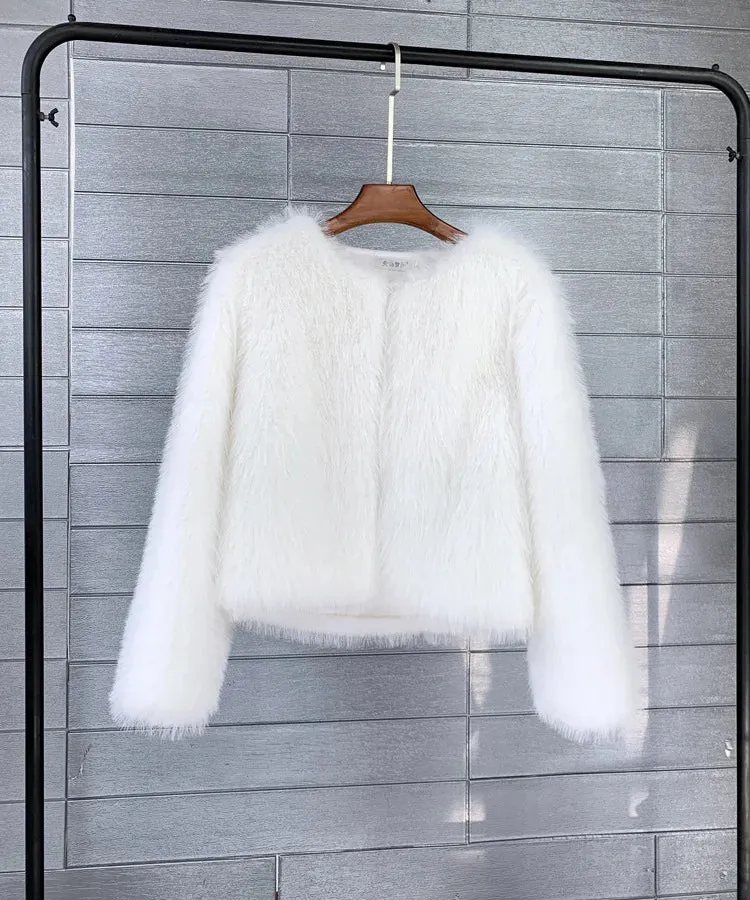 Manteau de fourrure en peluche