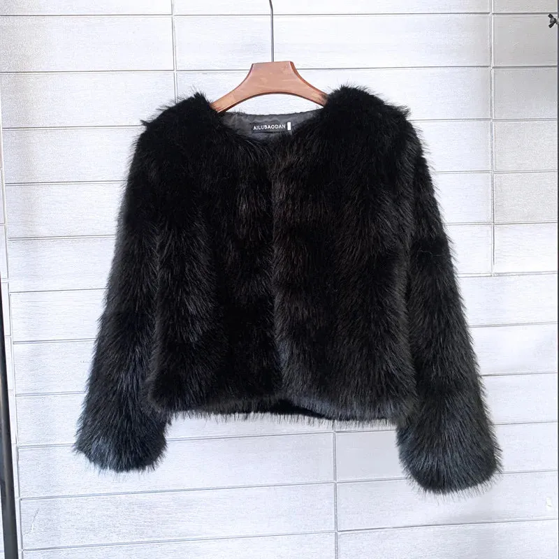 Manteau de fourrure en peluche