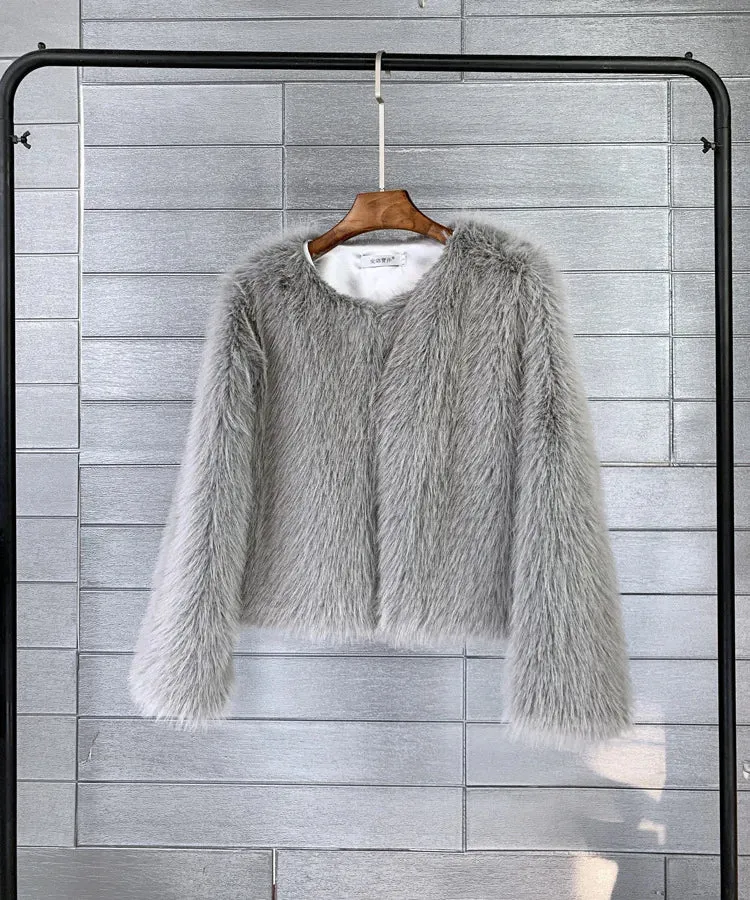 Manteau de fourrure en peluche