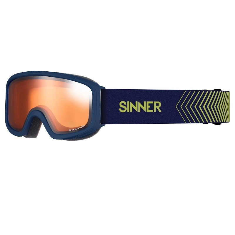 Masque de Ski Sinner Duck Mountain Matte Dark Blue Double Orange 21