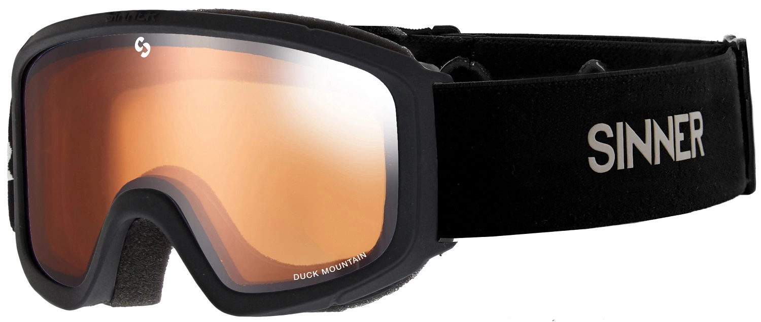 Masque de Ski Sinner Junior Duck Mountain Matte Black Double Orange