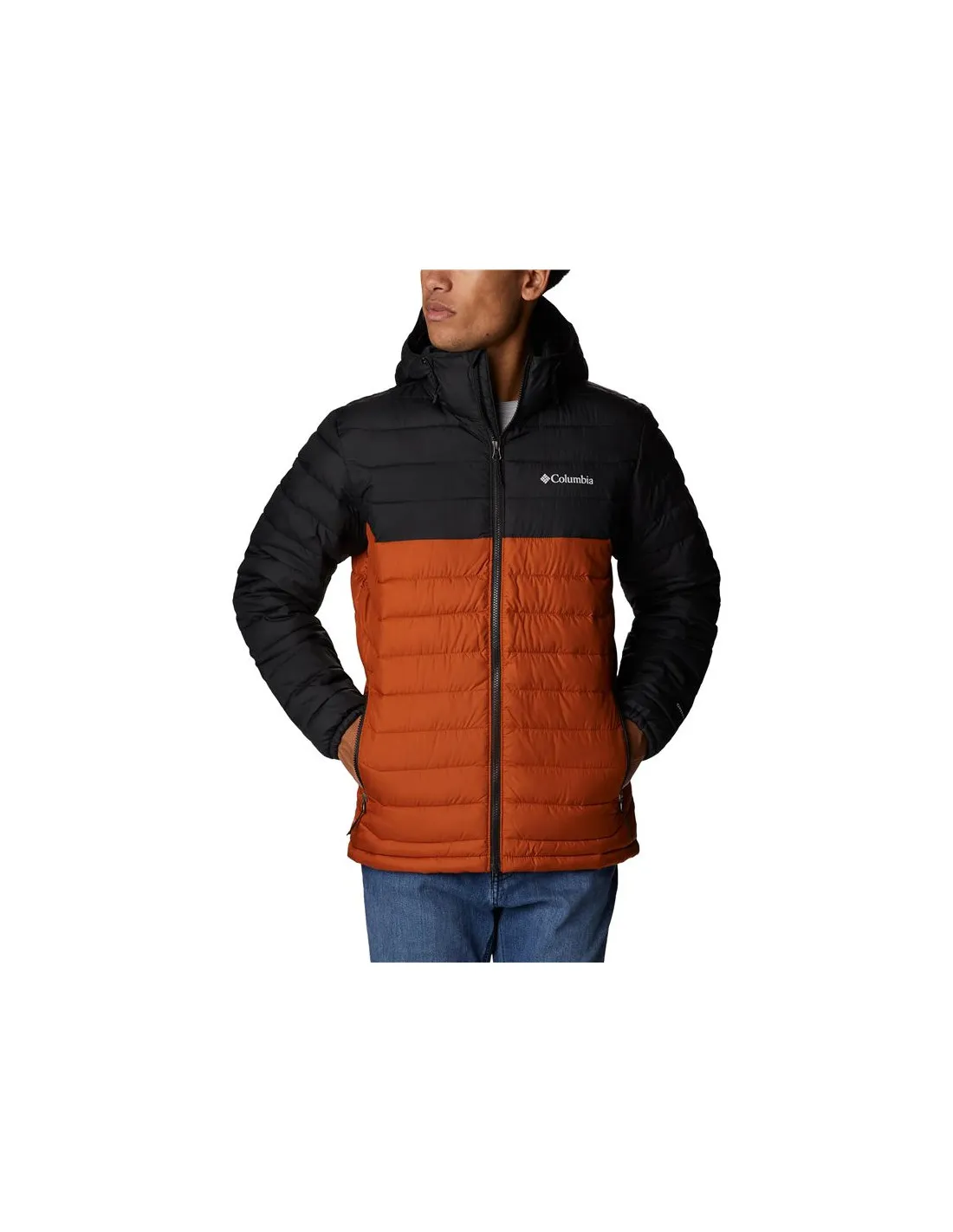 Mountain Jacket Columbia Powder Lite Orange Hommes