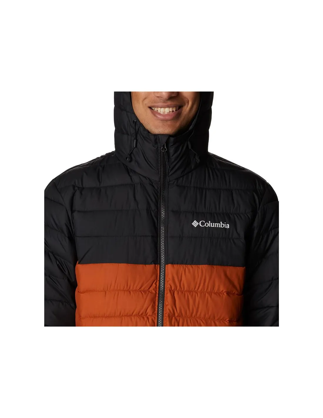 Mountain Jacket Columbia Powder Lite Orange Hommes