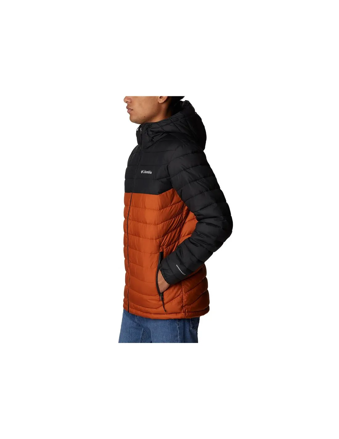 Mountain Jacket Columbia Powder Lite Orange Hommes