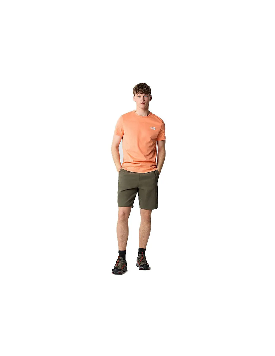 Mountain T-Shirt The North Face Simple Dome Hommes Orange