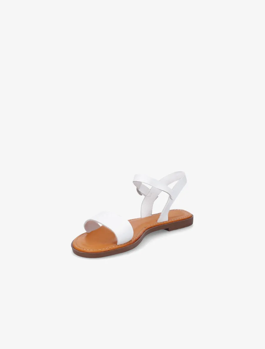 Nu-pieds plats basiques - Blanc