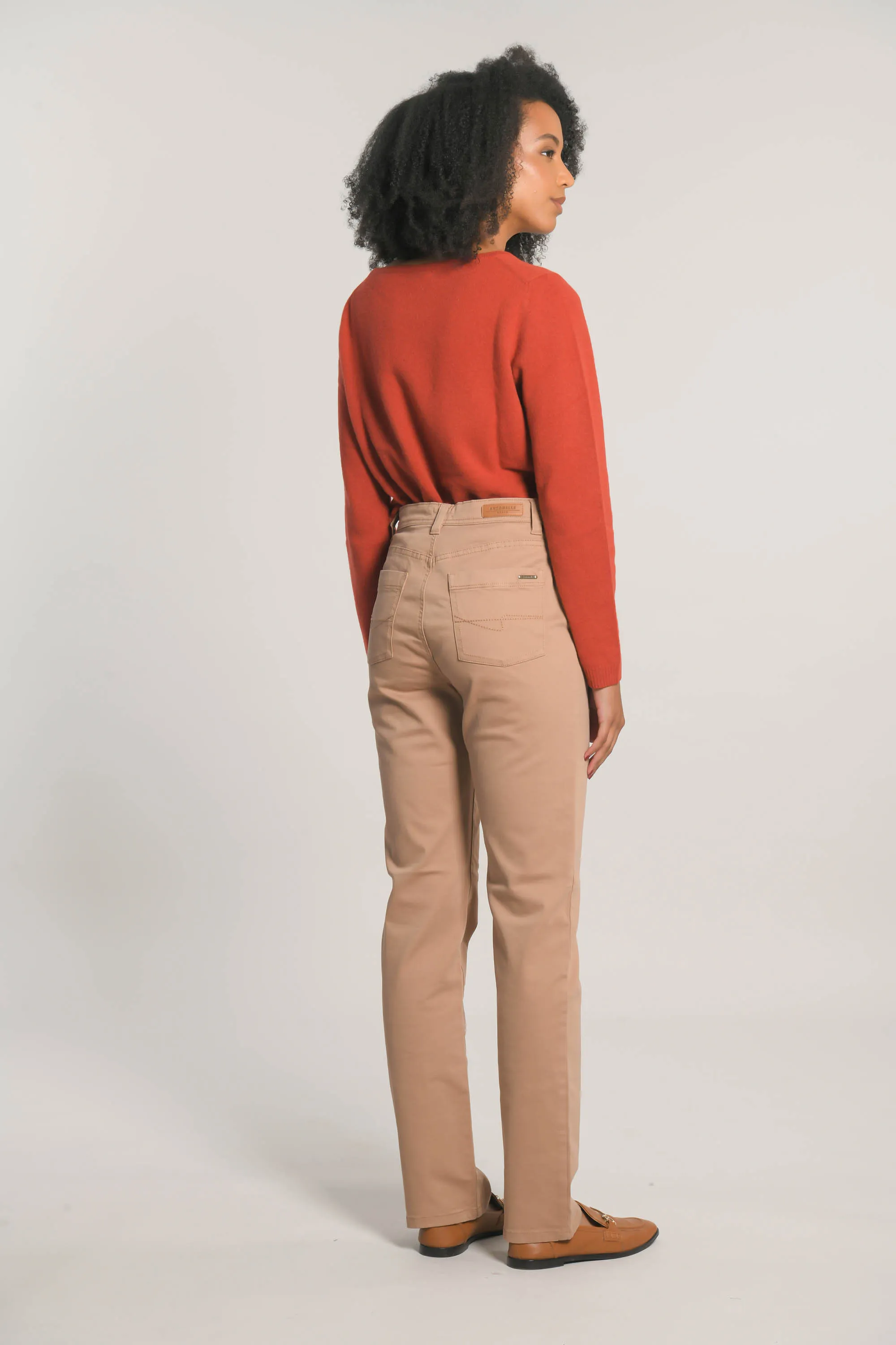 NUMI - PANTALON DROIT - CAMEL