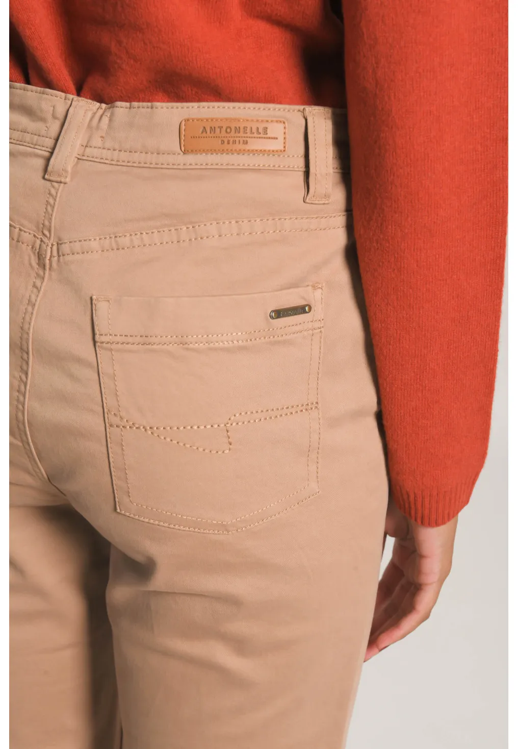 NUMI - PANTALON DROIT - CAMEL