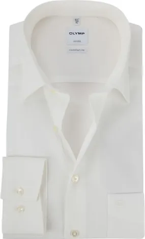 OLYMP Chemise Luxor Coupe Confort Sans Repassage Ecru 025464