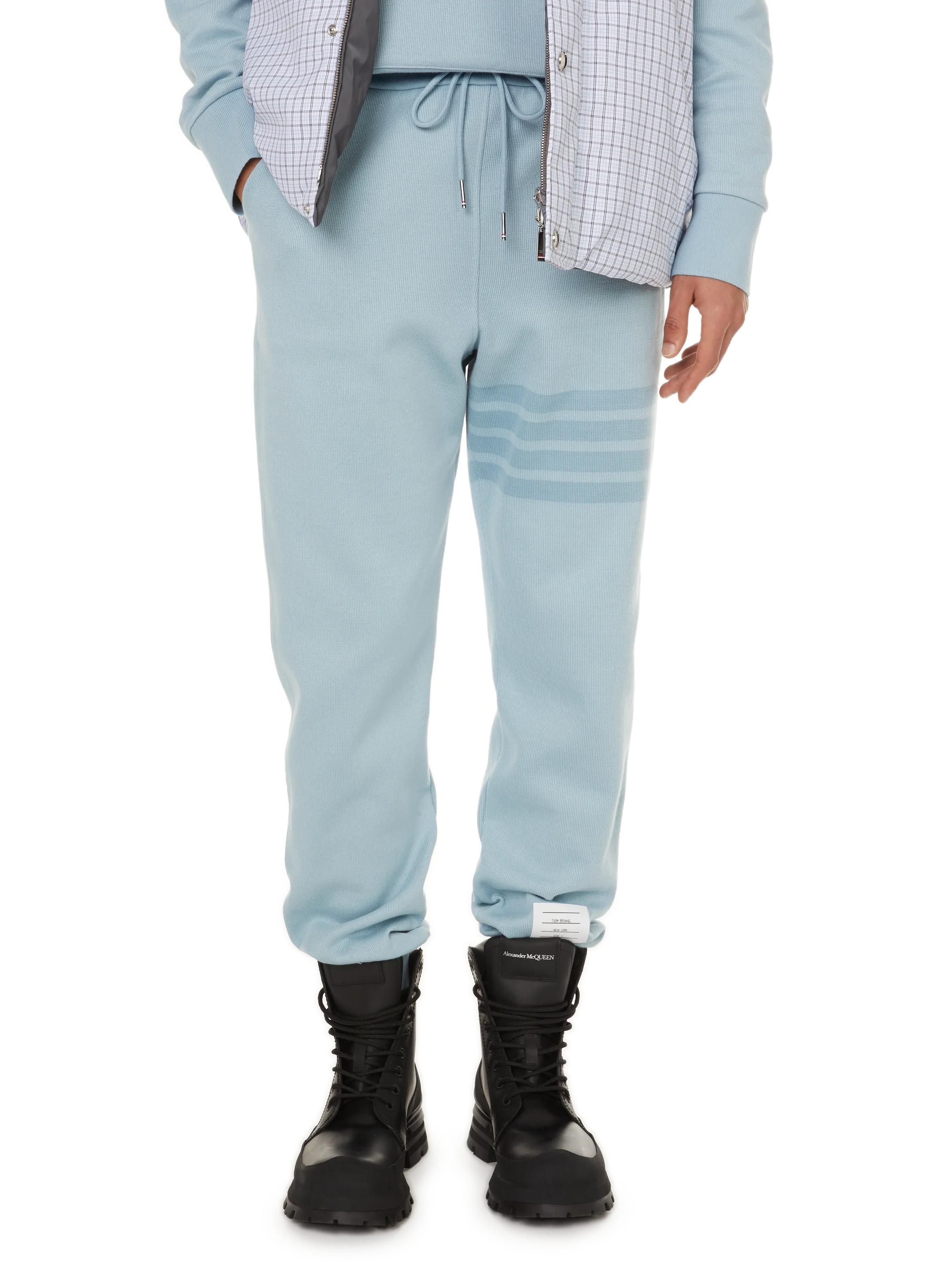 PANTALON DE JOGGING EN COTON - THOM BROWNE pour HOMME | Printemps