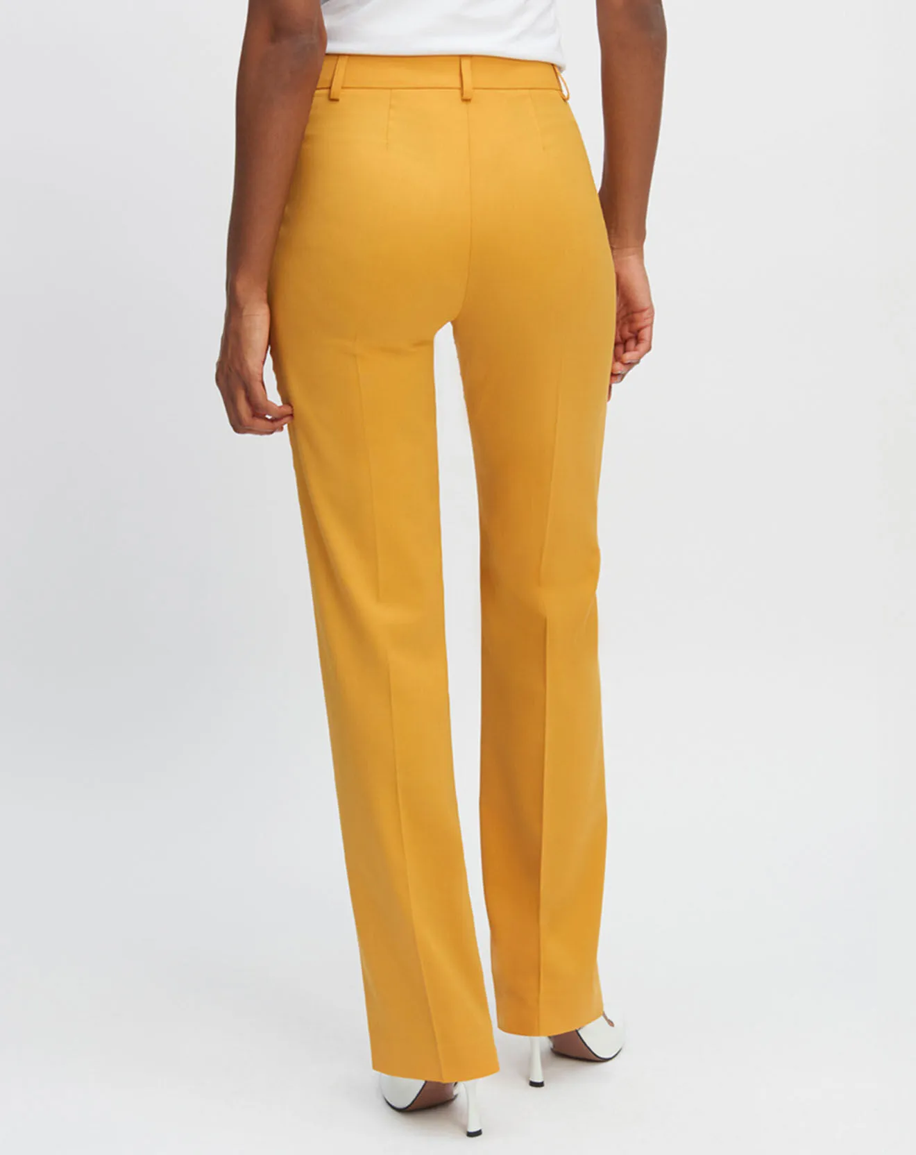 Pantalon en Laine mélangée Berlin jaune d'or