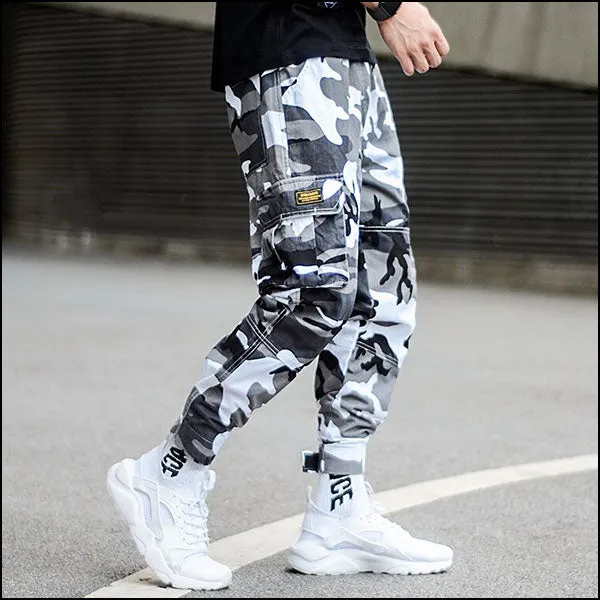 Pantalon Militaire Camo Blanc Homme