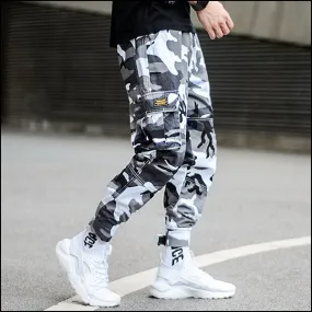 Pantalon Militaire Camo Blanc Homme