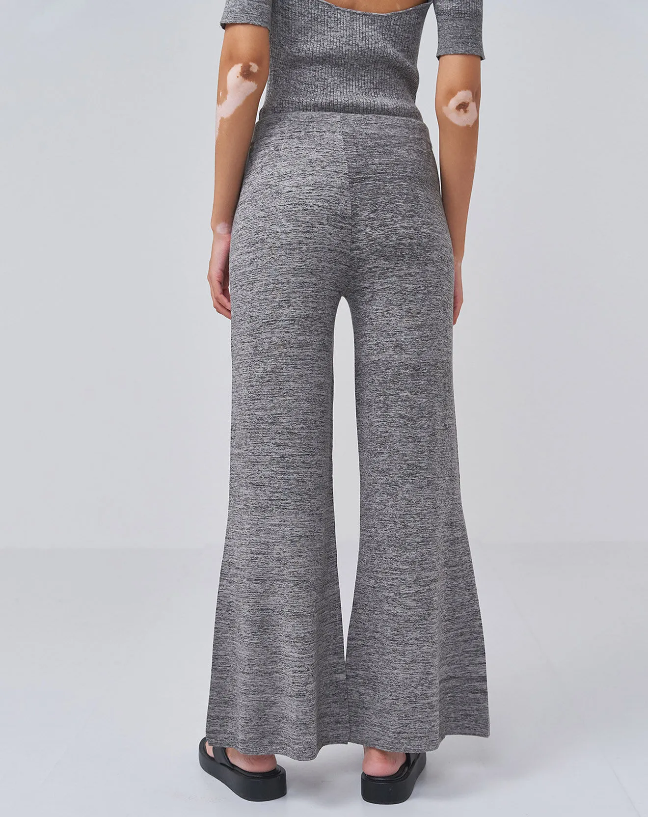 Pantalon Rib Flare slate