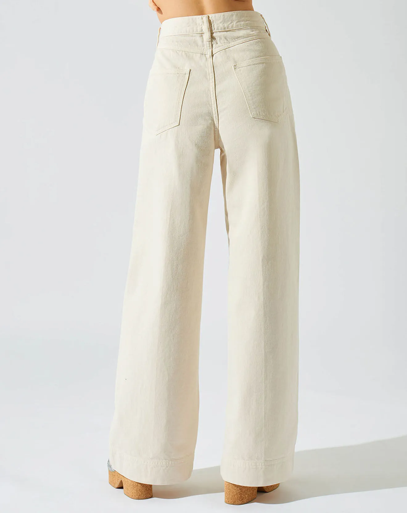 Pantalon Summer Denim crème