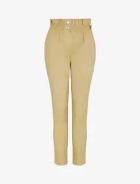 Pantalon uni coupe carotte - camel