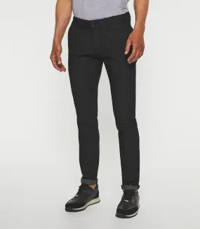 Pantalon urbain slim noir VEREBI