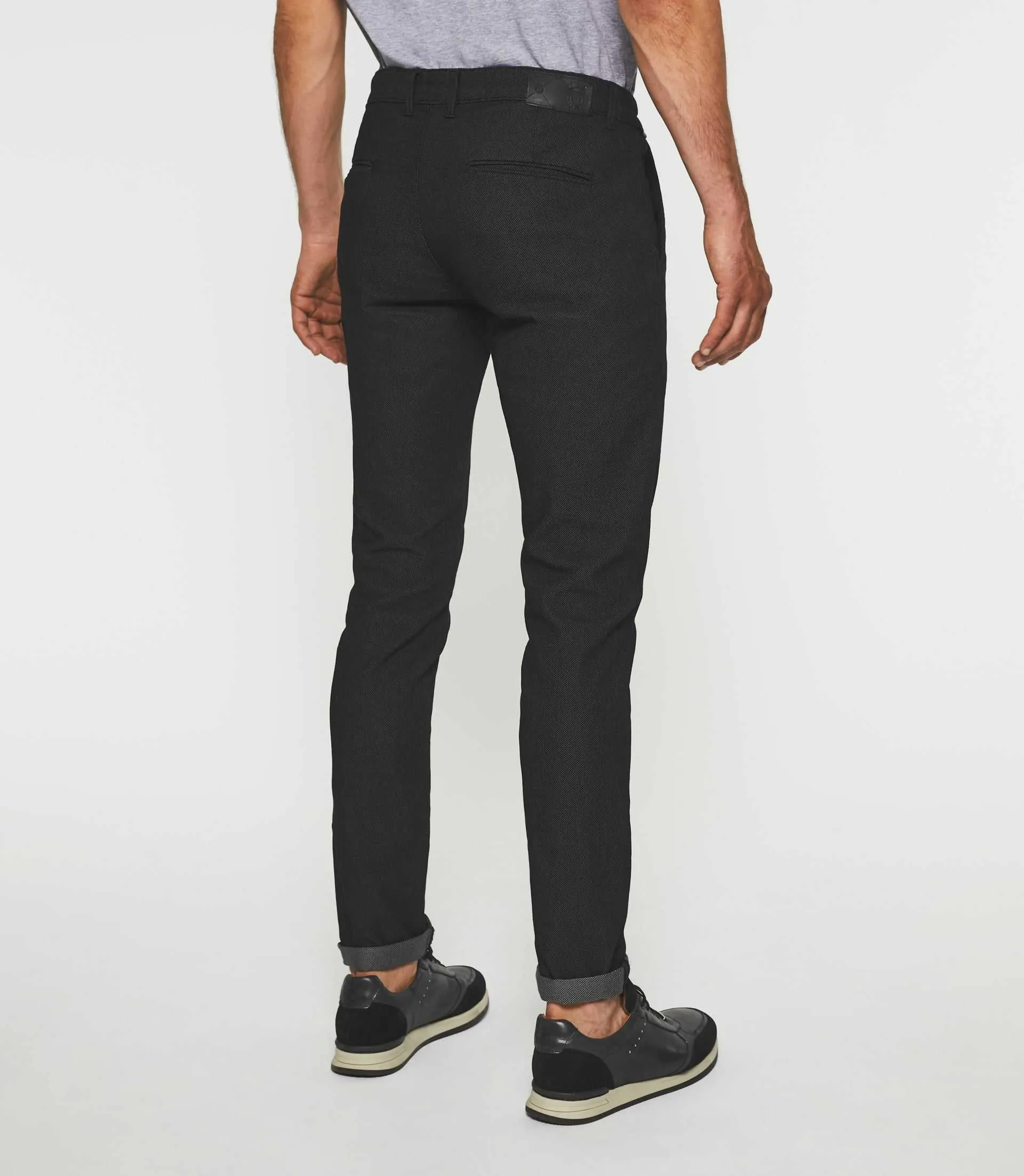 Pantalon urbain slim noir VEREBI