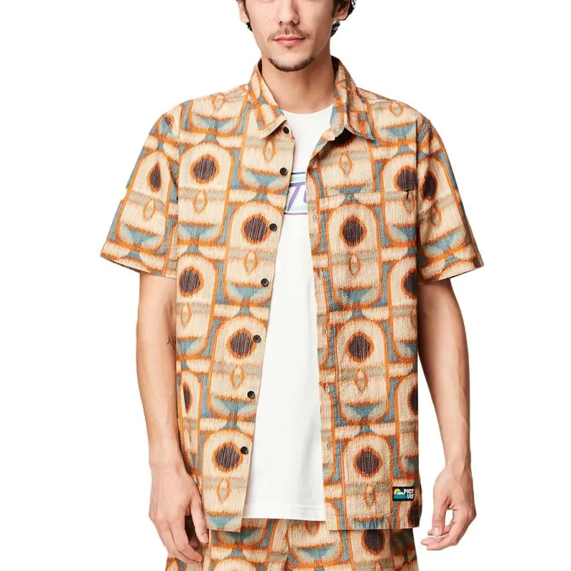 PICTURE ORGANIC Leewarm Shirt /tiki motif 2024 Sportswear Homme Chemise