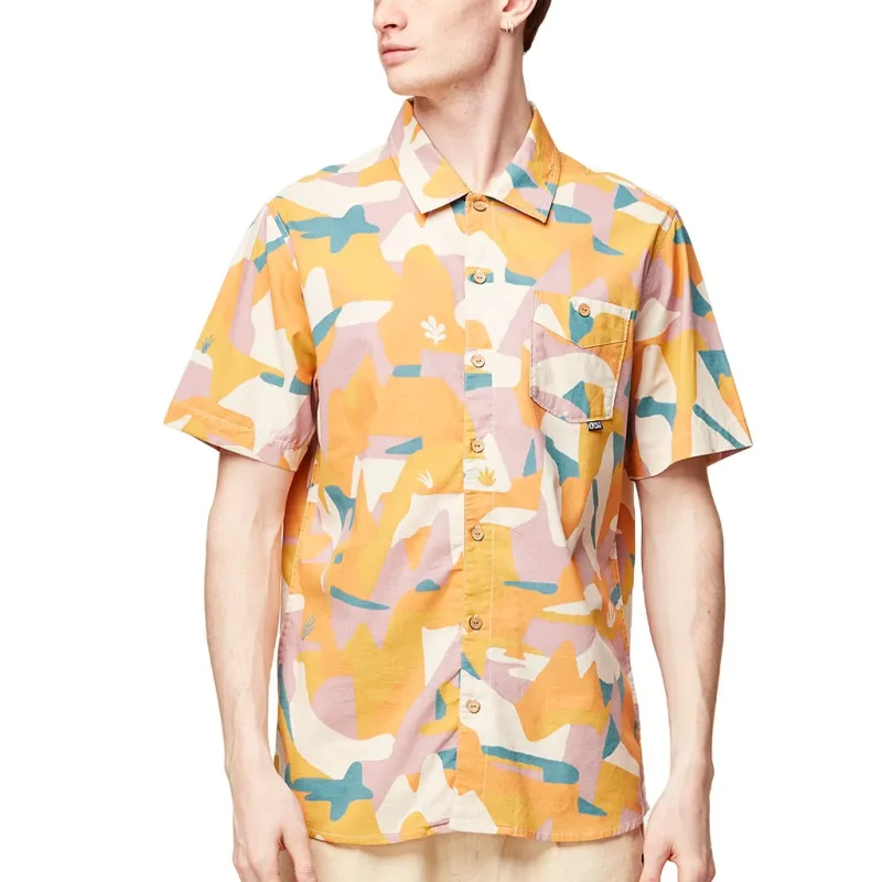 PICTURE ORGANIC Mataikona Ss Shirt /art lm02 motif 2024 Sportswear Homme Chemise